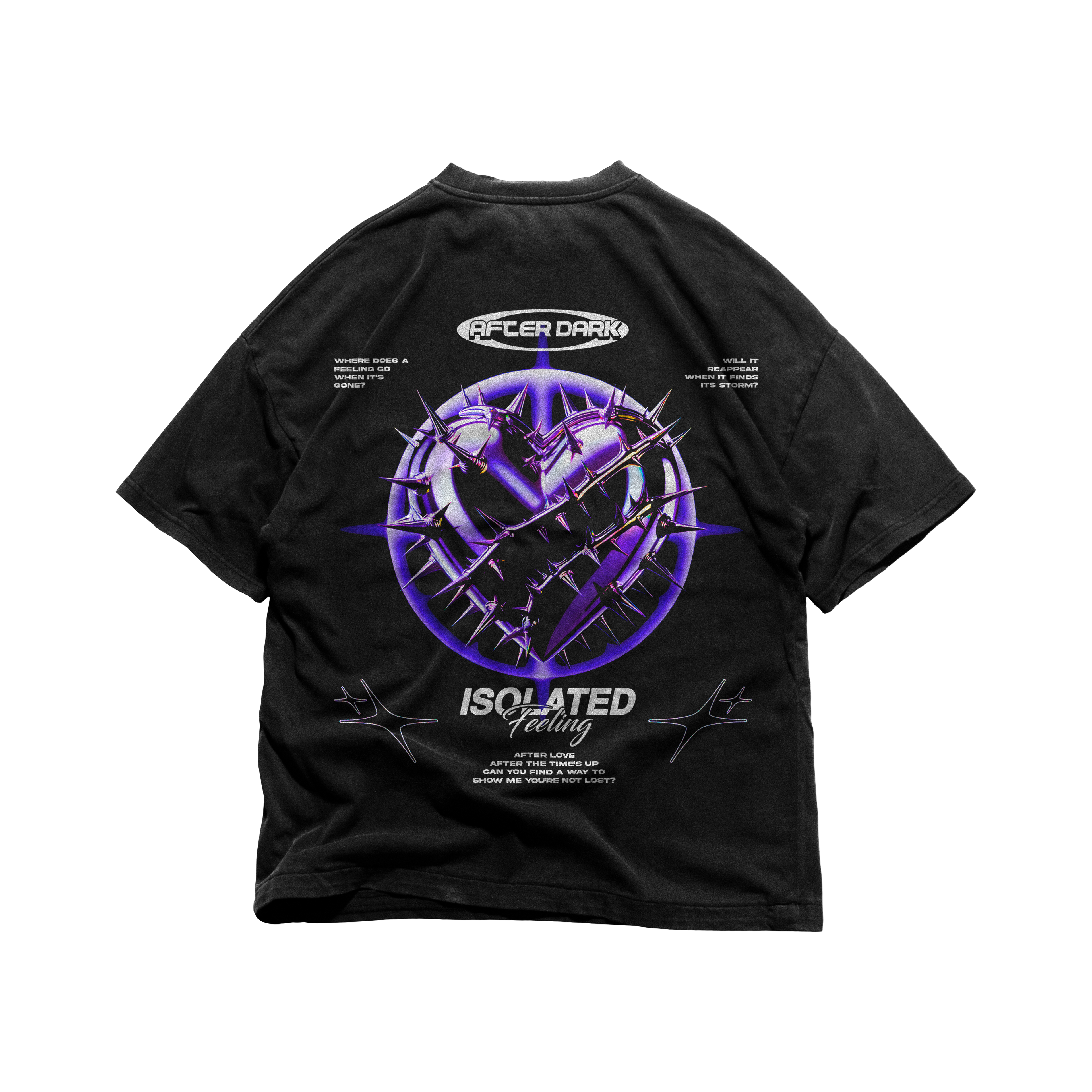 ISOLATED FEELING TEE BLACK