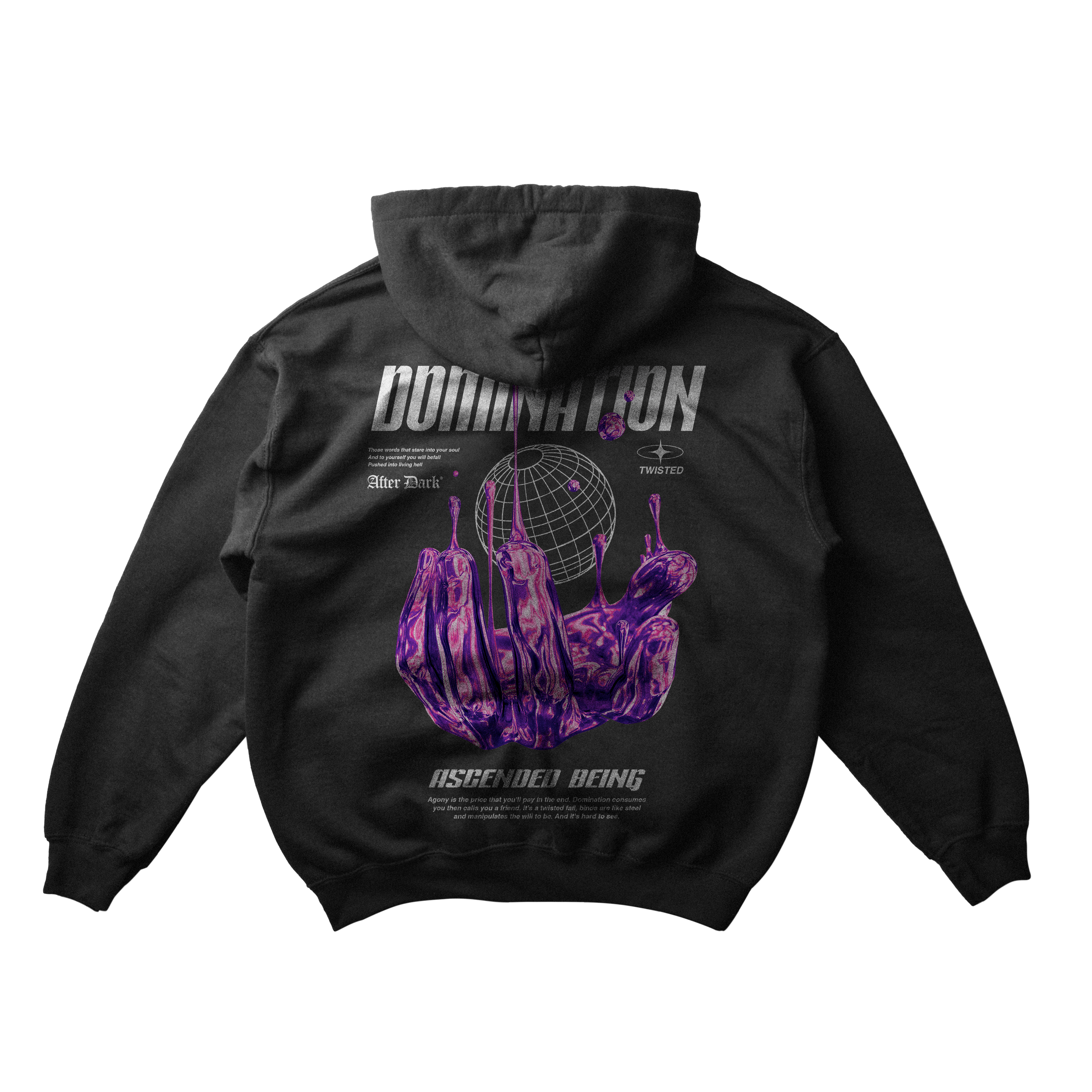 DOMINATION HOODIE BLACK