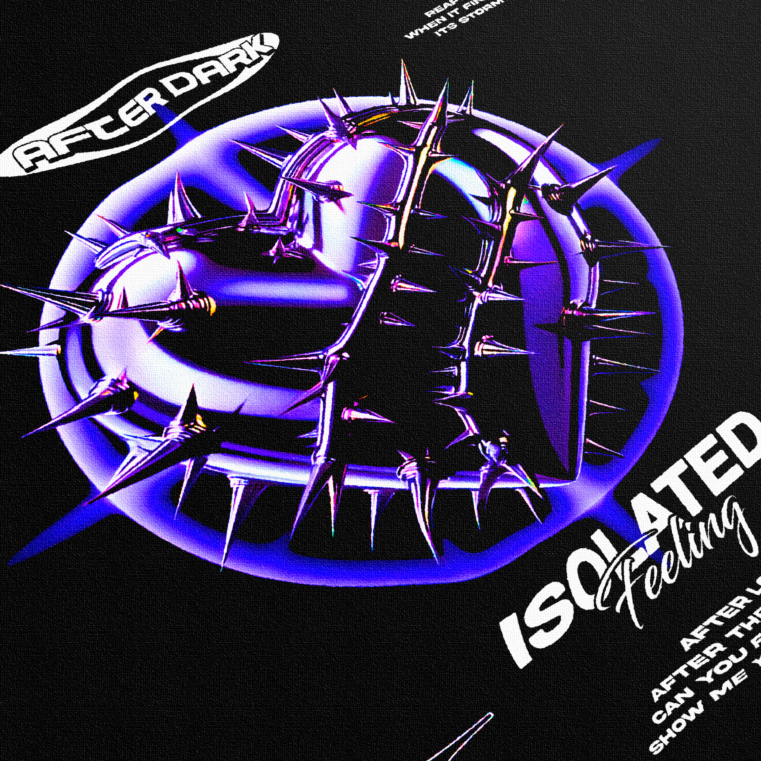 ISOLATED FEELING TEE BLACK