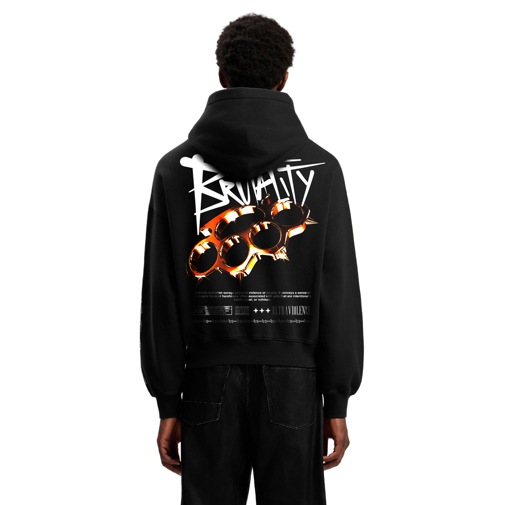 BRUTALITY HOODIE BLACK