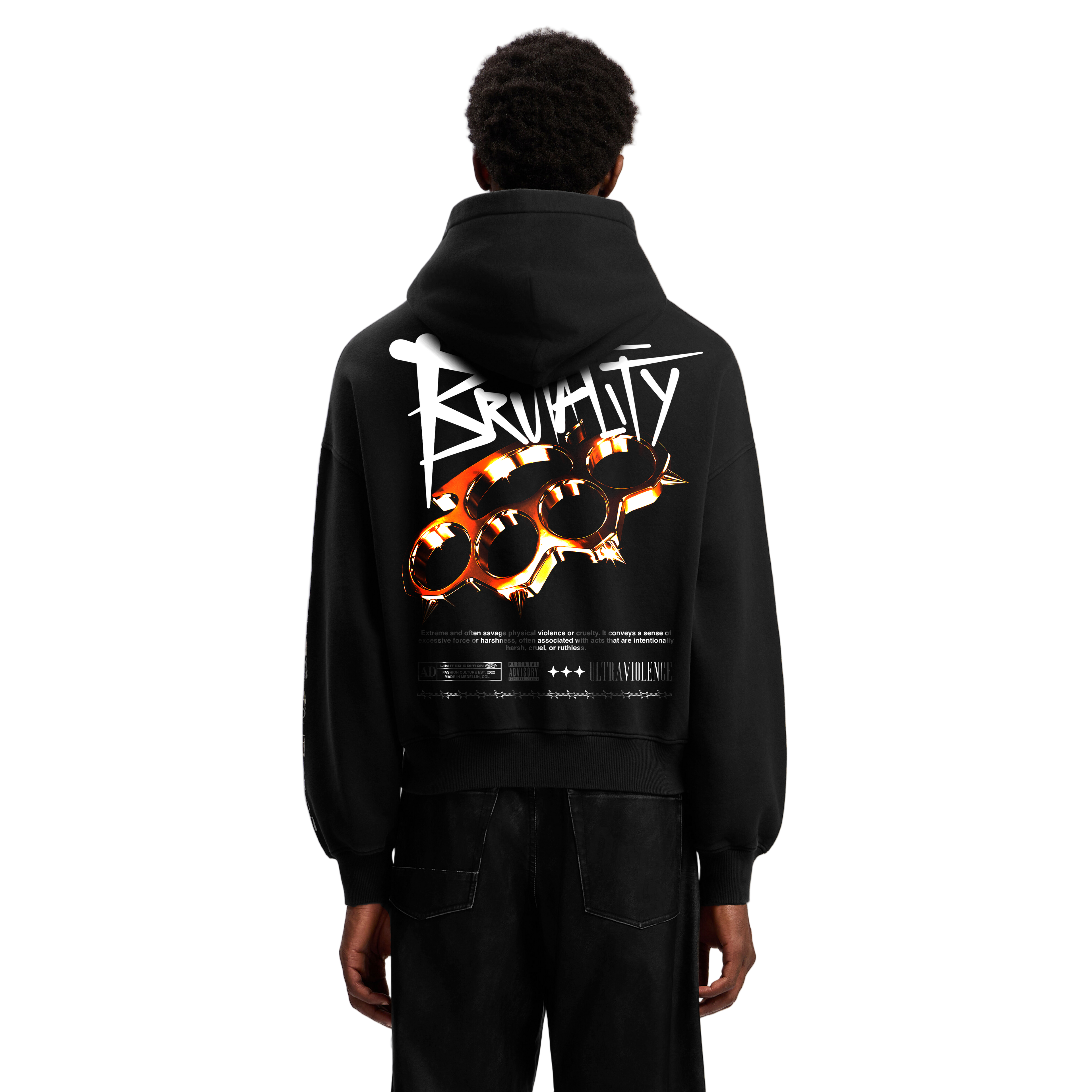 BRUTALITY HOODIE BLACK