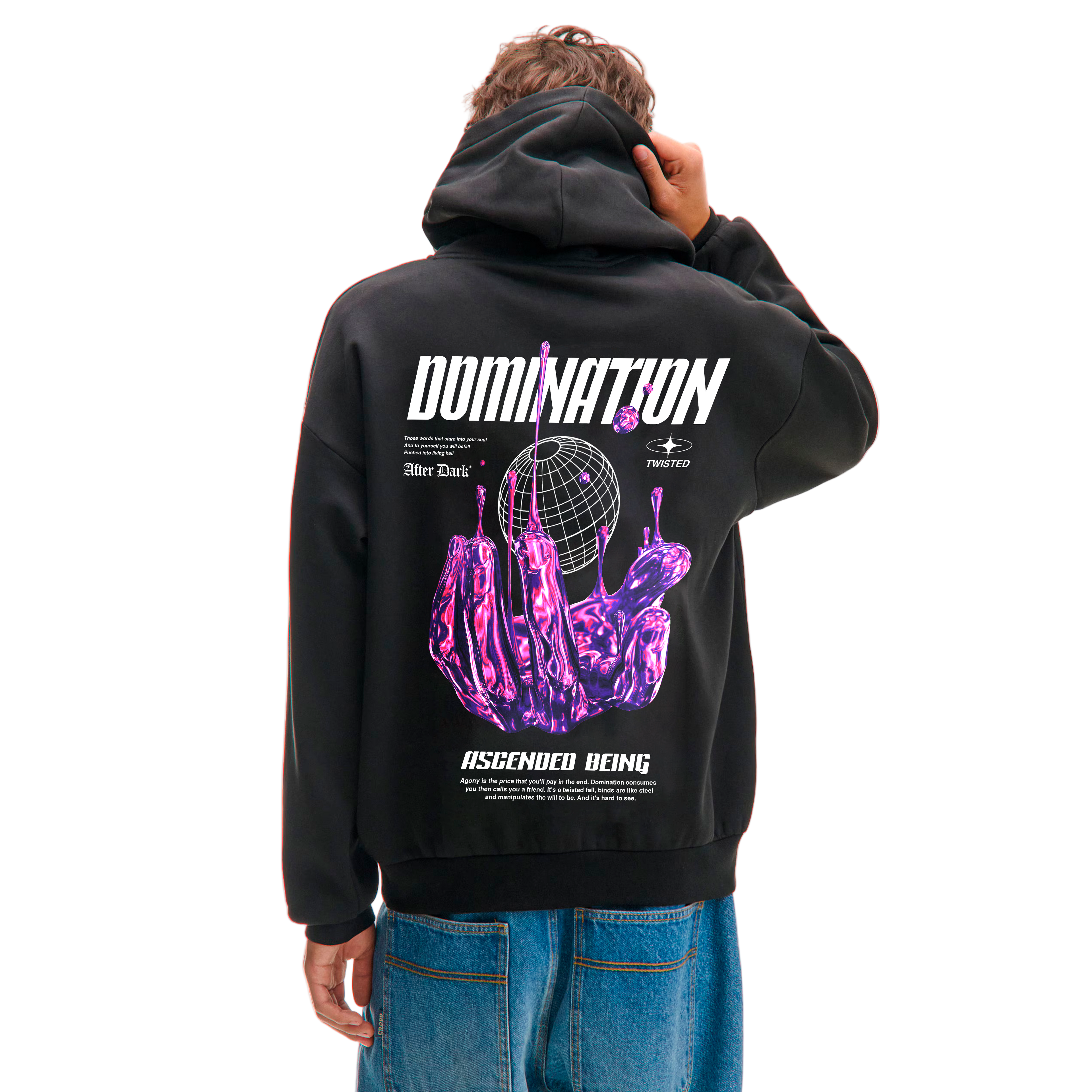 DOMINATION HOODIE BLACK