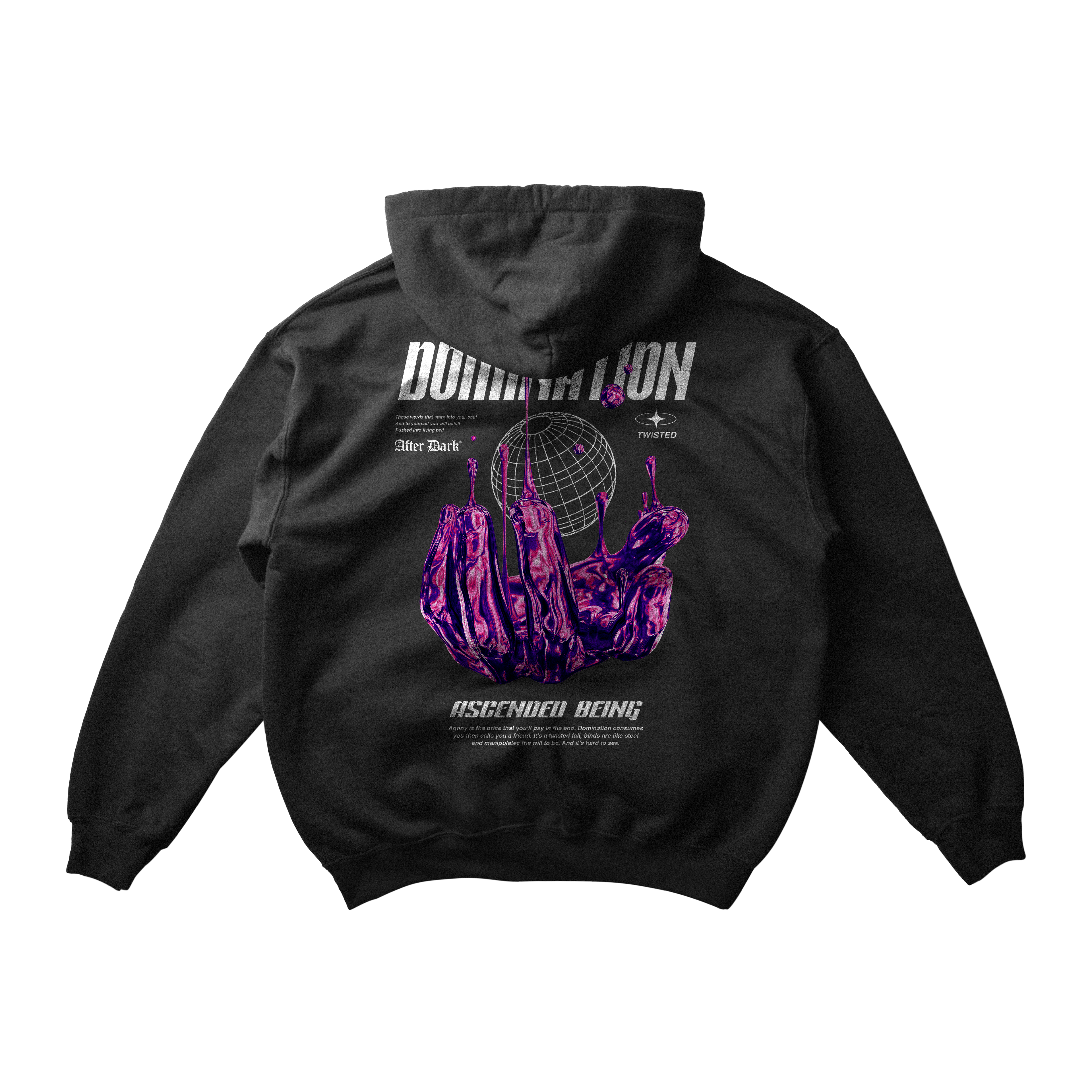 DOMINATION HOODIE BLACK