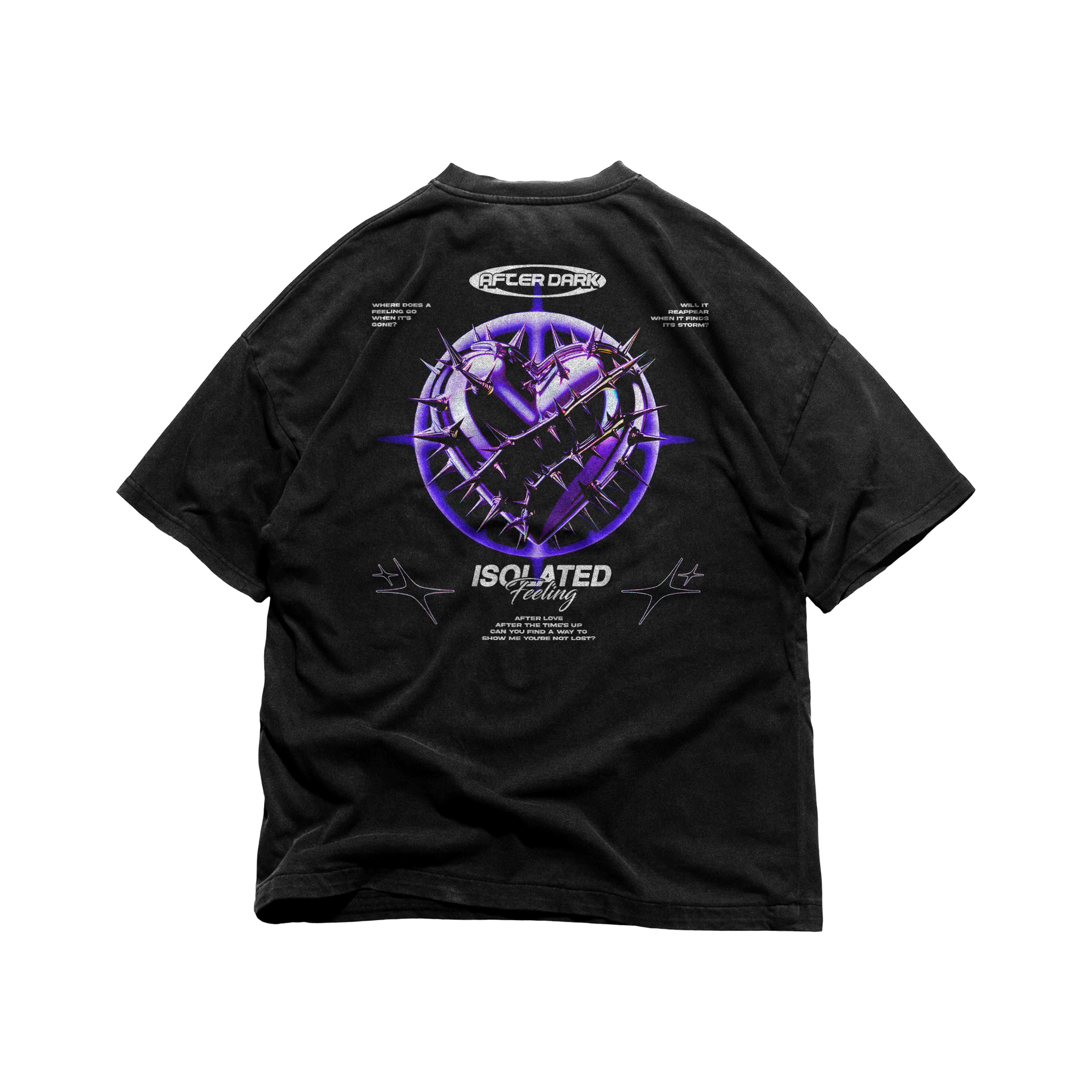 ISOLATED FEELING TEE BLACK